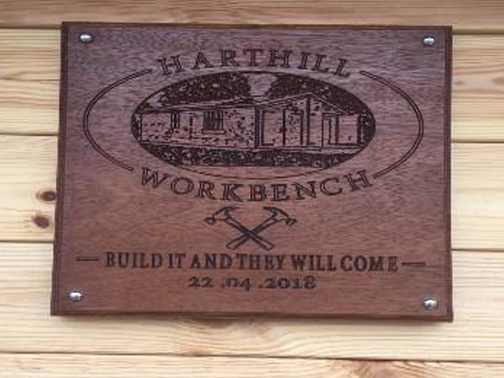 Work bench plaque